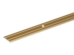 Übergangsprofil Alu Gold eloxiert - gebohrt - 900 x 38 x 1,0 mm