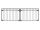 Doppeltor Circle - ohne Pfosten,ALU, RAL 7016 Anthrazit - 3010 x 1000