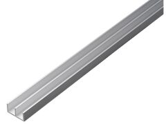 Doppel-U-Profil,ALU,si.elox.7x16x7x1/1m