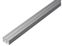 Doppel-U-Profil,ALU,si.elox12x16x12x1/1m