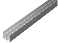Doppel-U-Profil,ALU,si.elox18x20x18x1/1m