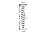 200 Stück SPAX Beschlagschraube T-STAR plus Vollgewinde, Wirox - 4,5 x 40mm