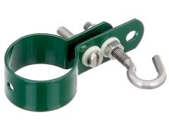 Schelle für Geflechtspannstäbe, RAL6005 Grün - 38mm