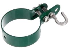 Schelle für Geflechtspannstäbe, RAL6005 Grün - 60mm