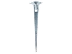 Einschlagbodenhülse für Zaunpfosten, feuerverzinkt - 38/750mm