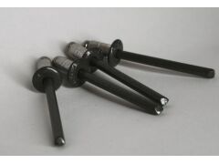 Sonderposten - 500 x Standard Blindniet Alu/ A2 Flachkopf 4,8x08 - Klemmbereich: 2,5-4,0mm Lackiert DB703 Eisenglimmer Matt