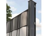 10er Pack Sichtschutzstreifen - Glatt / Lederstruktur - 191 x 2530mm - 1,1mm Premium - RAL 7016 Anthrazit