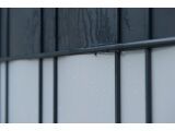 10er Pack Sichtschutzstreifen - Glatt / Lederstruktur - 191 x 2530mm - 1,1mm Premium - RAL 7016 Anthrazit