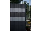 10er Pack Sichtschutzstreifen - Glatt / Lederstruktur - 191 x 2530mm - 1,1mm Premium - RAL 7016 Anthrazit