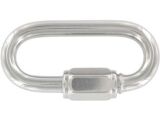 20 x Schraubverbinder / Kettennotglied - Edelstahl A4 - 4mm