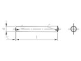 200 x Kegelstifte Form B, Tol. h10 DIN1 / ISO2339 Edelstahl A1 - 2X12