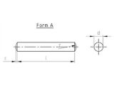 500 x Zylinderstifte Form A,  Toleranzfeld m6 DIN 7 Edelstahl A1 - 1X20