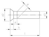100 Stück Senknieten DIN 661 A2 6X30