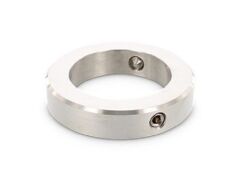 5 Stück Stellringe mit 2 Gewindestiften DIN914 M12X25 DIN 705 - A2 - Ø85