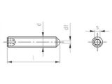 200 x Gewindestifte mit Innensechskant und Spitze DIN 914 / ISO 4027 Edelstahl A4 M8X20