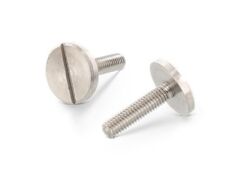 100 Stück Flachkopfschrauben mit Schlitz und großem Kopf DIN 921 - A1 - M3X8