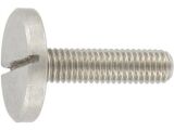 50 Stück Flachkopfschrauben mit Schlitz und großem Kopf DIN 921 - A1 - M6X8