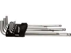Kugelkopf Stiftschlüssel Sechskant Satz, extra Lang - 1,5-10 mm 9tlg