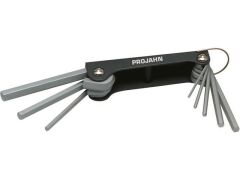 Winkelstiftschlüssel Satz Sechskant im Klapphalter 2,5-10mm 8tlg