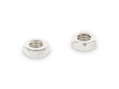 25 Stück Sechskantmuttern, niedrige Form DIN 936 A4 M 27