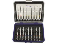 1/4" Bit Box mit markierten Bits / Color Bits - 75mm lang - 18tlg