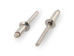 500 Stück Blindnieten mit Senkkopf ISO15984 / DIN7337 - Edelstahl A2/A2 - 4X18 - Klemmbereich: 12,0-14,0mm
