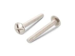 500 Stück Flachrundschrauben mit großem Kopf, Doppelschlitz NF E 25-129 A4 M 5X8