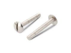 200 Stück Flachrundschrauben mit großem Kopf und Schlitz NF E 27-128 A2 M 8X20