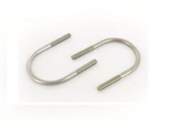 10 Stück Rundstahlbügel Form A, DIN 3570 Edelstahl A4 - für 90mm Rohr / 12mm