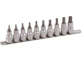1/2" Bit Stecknuss Satz auf Schiene 9tlg TX Bit mit...