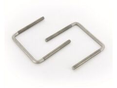 10 Stück Quadratrohrbügel,  A4 - 182 für Vierkantrohr Ø 180/180 M 16