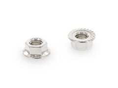 200 x Sechskantmuttern mit Flansch ohne Sperrverz. DIN 6923 Edelstahl A2-70 M6