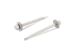 Schnäppchenartikel - 200 Stück Bohrschrauben mit Sechskantkopf und Bund, Form K DIN 7504 A2 K 5,5X58 DS 16 mm