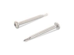 500 Stück Bohrschrauben mit Linsenkopf,  DIN 7504 / ISO 14581 - A2 - 4,8X75 H