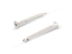 1000 Stück Bohrschrauben mit Senkkopf, Form O DIN 7504 A2 O 4,2X13 Z