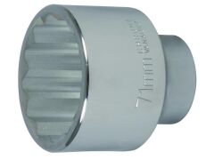 1" Stecknuss 12kant 75 mm