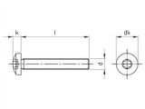 200 Stück Linsenschrauben - TX - DIN 7985 / ISO 14583 - A2 - M6X25 - TX30
