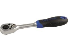 1/4" Feinzahn-Umschaltknarre mit 2-Komponenten-Griff, 72 Zähne