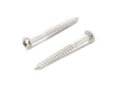 200 Stück Halbrund-Holzschrauben mit Kreuzschlitz DIN 7996 A2 4,0X45 Z