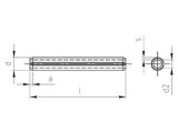 1000 x Spannstifte, schwere Ausführung ISO 8752 Edelstahl A1 - 1x20