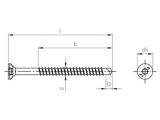 200 x Super-Drill Seko-Holzbauschrauben mit Bohrspitze Art. 9040 Edelstahl A2, 5,0X100/58 TX20 (ETA)