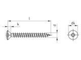 500 x Liseko-Holzbauschrauben mit verstärktem Kopf Art. 9046 Edelstahl A2, 3,0X20 TX10 (ETA)