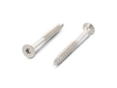 100 x Senkkopf Spanplattenschrauben mit Fräsrippen + Schneidkerbe A4 / 5,0X70/42 TX25 CUT