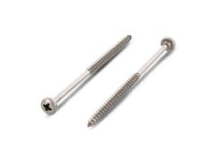 100 Stück Rundkopf-Holzbauschrauben mit verstärktem Kopf Art. 9048 A2 6,0X120/70 Z