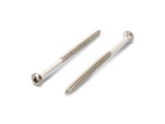 100 Stück Liseko-Holzbauschrauben mit verstärktem Kopf Art. 9049 A2 6,0X120/70 Z