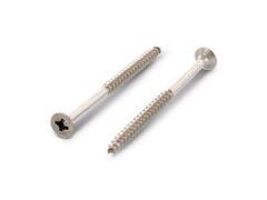 100 x Senkkopf-Spanplatten- Holzbauschrauben Teilgewinde Edelstahl A4 6,0X100/70 Z