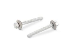 100 Stück Fassadenbauschrauben mit Zapfen Dichtscheibe 16 mm Art. 9057 A2 BZ 6,3X240