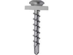 200 Stück Fensterbankschrauben mit Polyamidscheibe natur  A2 - 3,9X16 TX15 GG mit Bohrspitze