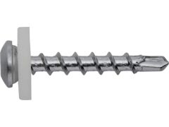 200 Stück Fensterbankschrauben mit Polyamidscheibe natur  A2 - 3,9X32 TX15 GG mit Bohrspitze