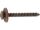 1000 Stück Fensterbankschrauben mit Polyamidscheibe braun  A2 - 3,9X22 Z